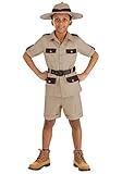 Safari Explorer Costume for Kids | Wilderness Adventurer Outfit with Shirt, Shorts, Belt, & Hat Small
