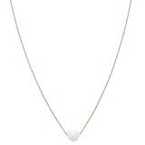 Amazon Essentials 14K Gold Plated Freshwater cultured Pearl Pendant Necklace 16", Rose Gold