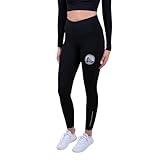 Ultra Game NBA Official Women's Super Soft Lightweight Leggings Fitness Sport Yoga Active Pants, Golden State Warriors, Black, Small