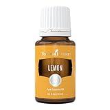 Young Living Premium Grade Lemon Essential Oil 15ml, 100% Pure & Natural Invigorating Aromatherapy Young Living Certified Energize and Refresh Mind Body and Spirit Uplifting Mood Enhancing Focus