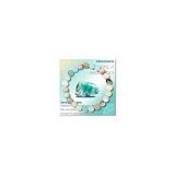 Bolinailo Amazonite Healing Crystal Beaded bracelets for Women 8 mm Handmade Elastic Yoga Natural Stone Bracelet Crystal Spiritual Healing and Energy Jewelry Gifts with Card