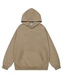 Aelfric Eden Hoodies Basic Solid Hooded Pullover Sweatshirts Oversized Casual Soft Hoodie 2024 Trendy Outfits Coffee