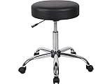 Boss Be Well Armless Medical Spa Professional Stool, Black (B240-BK)