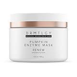 DRMTLGY Pumpkin Enzyme Face Mask with Jojoba Beads. Gentle Exfoliating Pumpkin Facial Mask for Dullness, Uneven Skin Tone, Fine Lines and Wrinkles. 5.5 oz