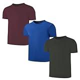 3-Pack Kids/Boys/Youth Mesh Athletic Quick Dry Shirts Youth Activewear Moisture Wicking Short Sleeve T-Shirts（Age 4-15Years）