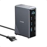 Anker Prime Docking Station, 14-Port with 160W Max Output, 10Gbps Fast Data Transfer, Real-Time Smart Interface, Audio and Ethernet Ports, Dual 4K Displays for Dell, HP, Lenovo and More