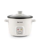 Aroma Housewares 4-Cups (Cooked) / 1Qt. Rice & Grain Cooker (ARC-302NG), White