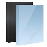 HOUYEE 120 Pack Binding Covers Set, 8.5x11 Inches, Including 60 Pcs 12 Mil Sand Plastic Texture, 60 Pcs 10 Mil Clear Binding Covers