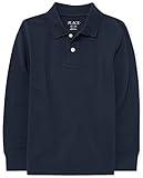 The Children's Place boys Long Sleeve Pique School Uniform Polo Shirt, Nautico Single, Large US