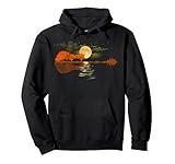 Guitar Pullover Hoodie Nature Guitar Lake Shadow Love Pullover Hoodie