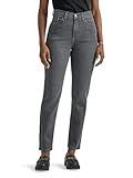 Lee Women's Legendary High Rise Mom Jean, Washed Black, 18