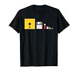 Storage Technology Evolution Funny IT Admin Computer Geek T-Shirt