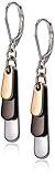 Nine West "Metal Motion" Tri-Tone Shaky Drop Earrings, Multi