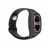 Ultrasonic Buzz Defense Bracelet – USB Rechargeable 6-Day Battery Life, Waterproof for Outdoor Travel & Daily Wear (Black)
