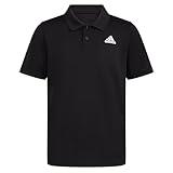 adidas Boys' Active Performance Mesh Golf Polo Shirt, Black