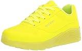 Skechers Kids Girls Street Uno Ice Sneaker, Neon Yellow, 12.5 Little Kid