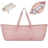 sportsnew Large Yoga Mat Bag with Shoes Bag and Wet Compartment Ladies Pilates Gym Bag with Yoga Mat Holder Yoga Bag with Adjustable Mat Strap for Women Men Pink