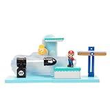Super Mario Nintendo 2.5" Action Figure Switchback Hill Playset with 3 Interactive Interchangeable Pieces