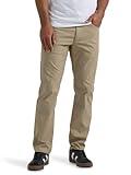 Lee Men's Extreme Motion Performance 5 Pocket Regular Straight Pant, Kansas City Khaki