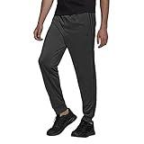 adidas Men's Warm-up Tricot Tapered 3-stripes Track Pant Solid Grey/Black Large