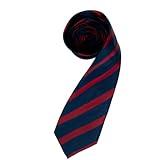 FVCENT Halloween Tie Men's Classic Diagonal Red Blue Stripe Tie Cartoon Movie Costume Props Role Playing Holiday Dress up Christmas Party Accessories