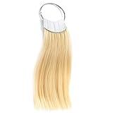 RINBOOOL Hair Swatches for Testing Color, Light Blonde 613 Tone Level 9, Real Natural Remy Human Hair, 30 Strands per Pack, 8 Inches