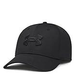 Under Armour Men's Blitzing Cap Stretch Fit, (002) Black / / Black, Large/X-Large