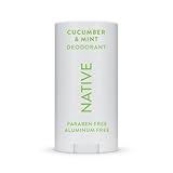 Native Deodorant Contains Naturally Derived Ingredients, 72 Hour Odor Control | Deodorant for Women and Men, Aluminum Free with Baking Soda, Coconut Oil and Shea Butter | Cucumber & Mint