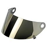 Biltwell | Gringo S Gen2 Flat Shield | Gold Mirror | Anti-Fog | Scratch Resistant | UV/A UV/B Resistant | Motorcycle Helmet Accessory