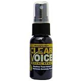 Clear Voice Oral Throat Spray Singing Ease Clarity Soothing Dampener Moisturizer Relief Vocal Eze Reducer Booster Treatment Secret – Honey Lemon Flavor - 1 Fl Oz