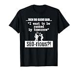 Website Ranking Marketing Manager Online SEO Specialist T-Shirt