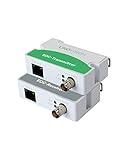 LINOVISION POE Over Coax EOC Converter IP Over Coax Max 3000ft Power and Data Transmission Over Regular RG59 Coaxial Cable for Upgrading Analog Surveillance System to IP Surveillance System