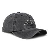 Vintage Washed Hat Banjo Man Embroidery Cotton Dad Hats for Men & Women Buckle Closure Black