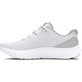 Under Armour Men's Charged Surge 4, (100) White/Halo Gray/Black, 11, US