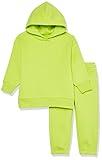 Amazon Essentials Unisex Kids' Modern Sweat Set, Pack of 2, Lime Green, Medium