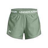 Under Armour Girls Tech Play Up Shorts, (348) Silica Green/White/White, Medium