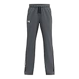 Under Armour Boys Brawler 2.0 Pants , Pitch Gray (012)/White , Medium