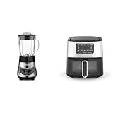 Cuisinart BFP-703BC Smart Power Duet 3 cup Blender/Food Processor Bundle with 6-Qt Cuisinart Air Fryer Oven, Stainless Steel