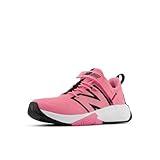 New Balance FuelCell Play V1 Hook and Loop Running Shoe, Signal Pink/Black, 2.5 US Unisex Little Kid