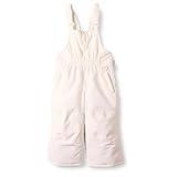 Amazon Essentials Toddler Girls' Water-Resistant Ski & Snow Bib Overall, Ivory, 2T