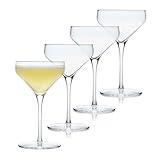 Libbey Signature Coupe Glasses Set of 4, Timeless Champagne Coupe Glasses for Drinks and Desserts, Coupe Cocktail Glasses for All Occasions