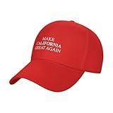 Make California Great Again Sandwich Cap Unisex Classic Baseball Capunisex Adjustable Casquette Dad Hat Natural Red