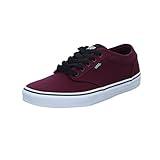 Vans Atwood Men Low Top Sneakers, Burgundy Red (Oxblood/White), Size 11 Mens US Skateboarding Shoes