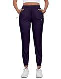 Little Donkey Andy Women's Ultra-Stretch Pants Breathable Quick Dry Lightweight Pants for Active Travel Hiking Purple S