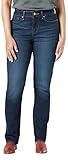 Levi Strauss Signature Gold Women's Modern Straight Jeans Mid-Rise Stretch Denim (Available in Plus Size), Angel Island, 12 Regular