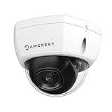 Amcrest UltraHD 4K (8MP) Outdoor Security POE IP Camera, 3840x2160, 98ft NightVision, 2.8mm Lens, IP67 Weatherproof, IK10 Vandal Resistant Dome, MicroSD Recording, White (IP8M-2493EW)