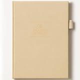 Elegant Reading Journal - 60 Book Reviews Logbook with Pen Holder & Back Pocket - Track Your Reading Progress - Ideal Gift for Book Lovers & Avid Readers (Beige)