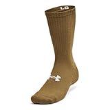 Under Armour Unisex-Adult Tactical Boot Socks, (498) Coyote/Coyote/White, Large