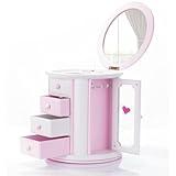 Renawe Girls Musical Jewelry Box Necklace Storage Accessories Gifts Cute Kids Jewelry Boxes for Little Girl Toddler Children Jewelry Organizer Best Girls Birthday Gift Stuff Child Music Jewelry Box