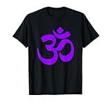 Hindu Om Symbol Indian Philosophy Purple T-Shirt